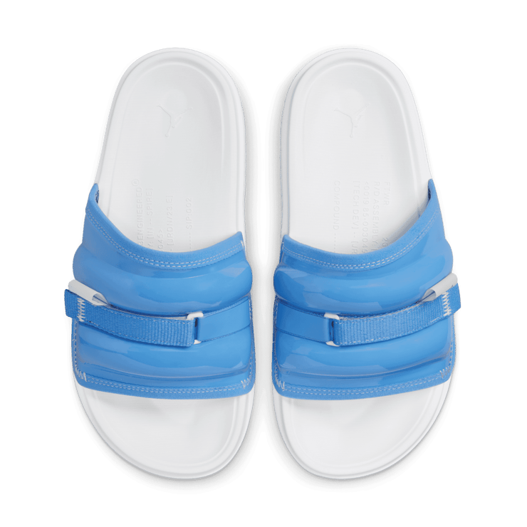 Jordan Super Play Slides in Blue Angle 1