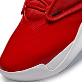 Jordan Max Aura 4 Shoes in Red Angle 4