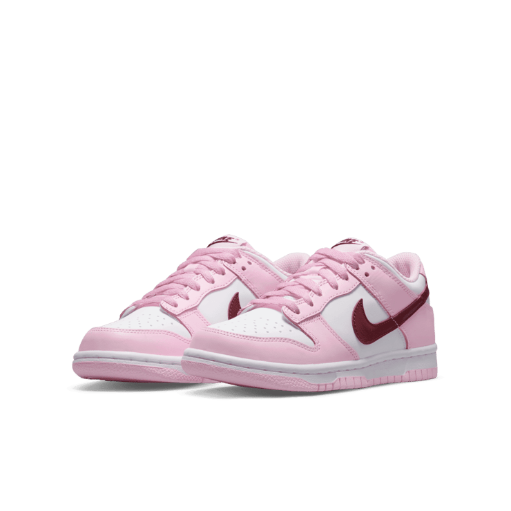 Nike Dunk Low Pink Foam/Dark Beetroot GS Angle 2