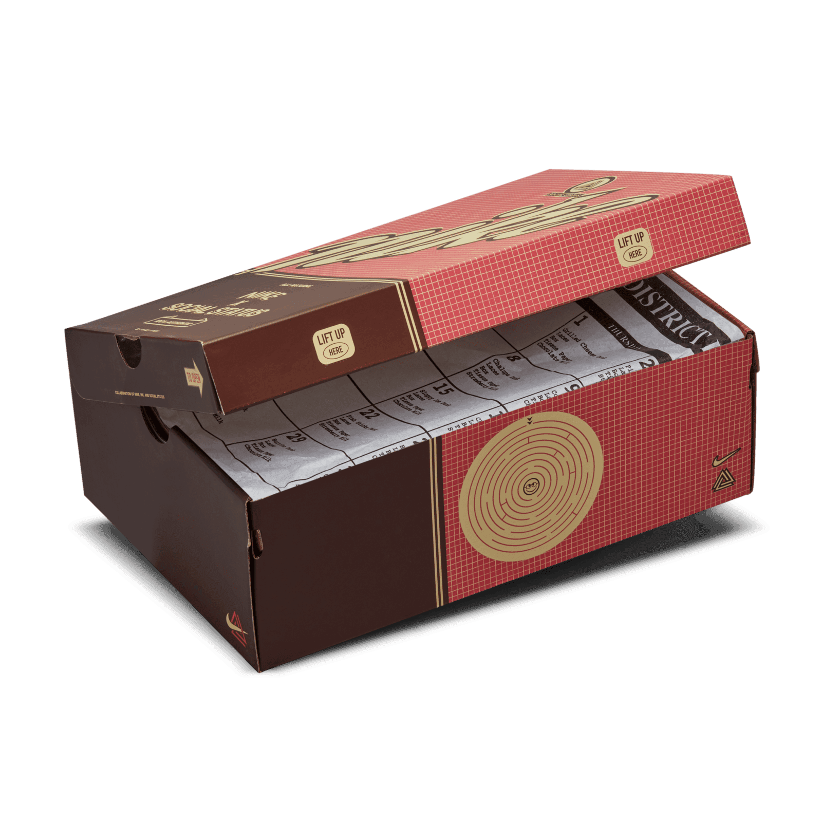 nike dunk mid social status milk carton burnt brown