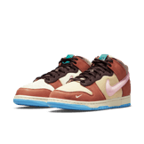 Nike Dunk Mid Social Status Milk Carton Burnt Brown Angle 2