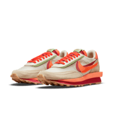 Nike LD Waffle sacai CLOT Net Orange Blaze Angle 2