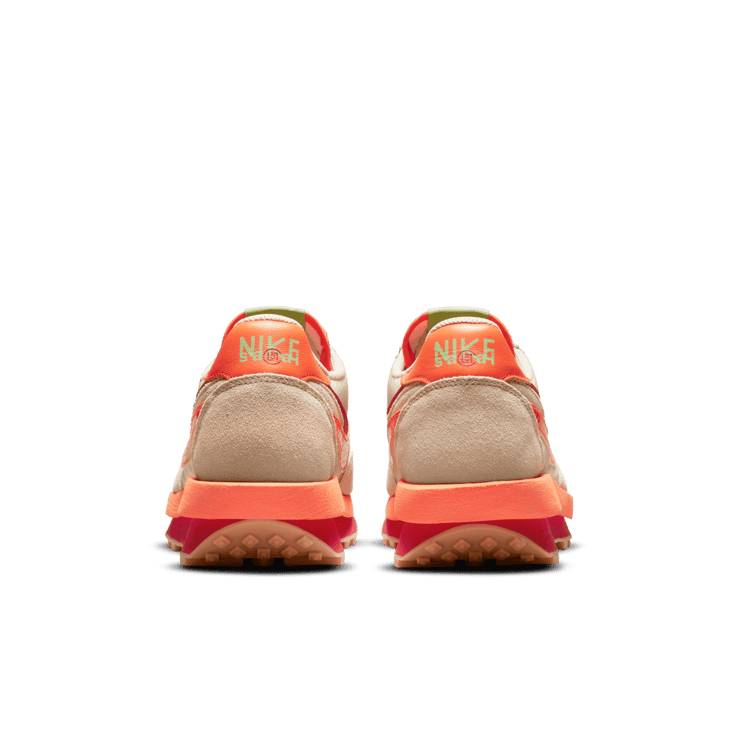 Nike LD Waffle sacai CLOT Net Orange Blaze Angle 3
