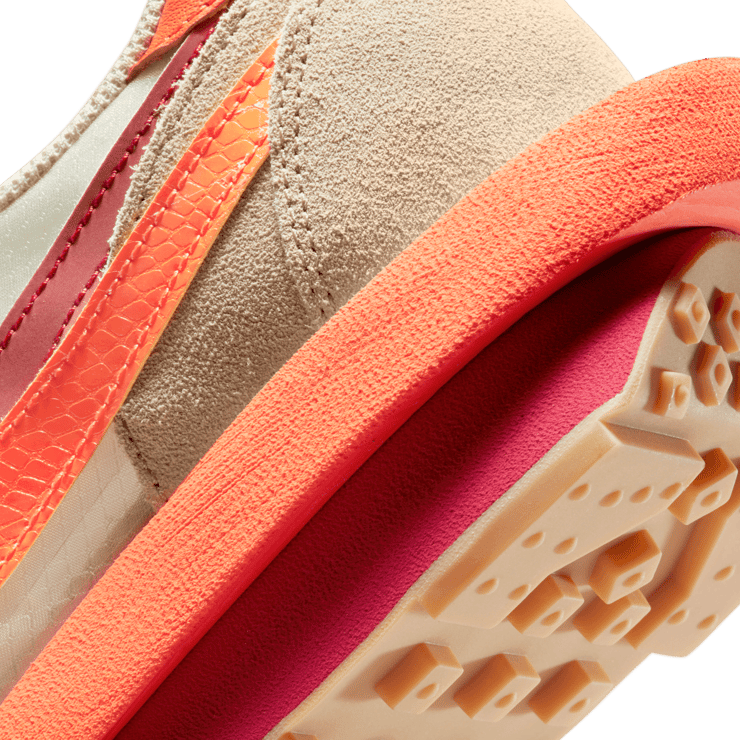 Nike LD Waffle sacai CLOT Net Orange Blaze Angle 5