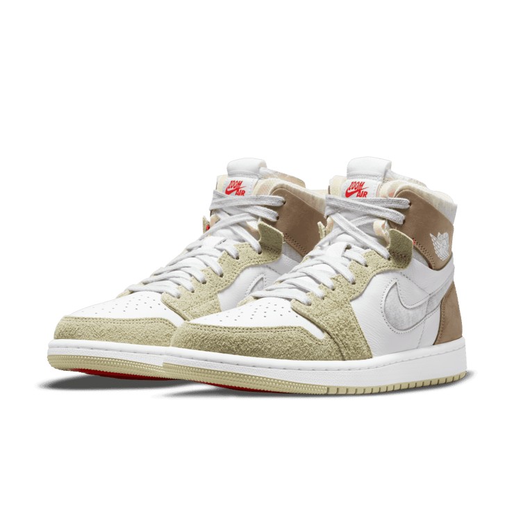 Jordan 1 High Zoom CMFT Olive Aura (W) Angle 2