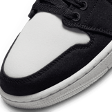 Air Jordan 1 Mid SE Canvas Black Light Steel Grey (W) Angle 4
