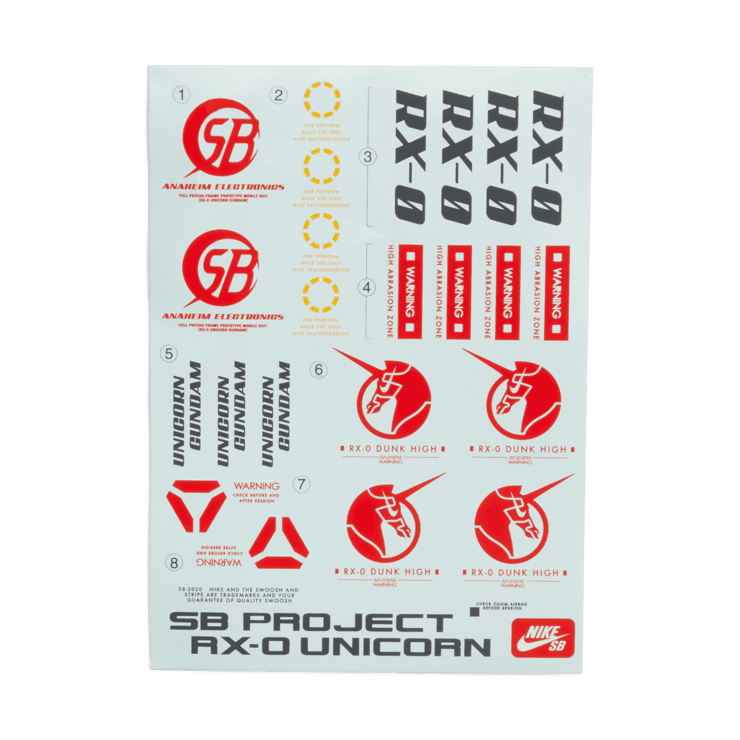 Nike Dunk SB High Gundam White Angle 8