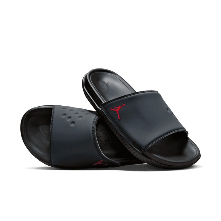 Jordan Play Slides in Grey Angle 0