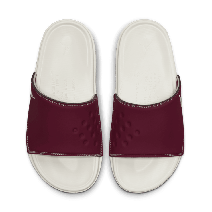 Jordan Play Slides in Red Angle 1