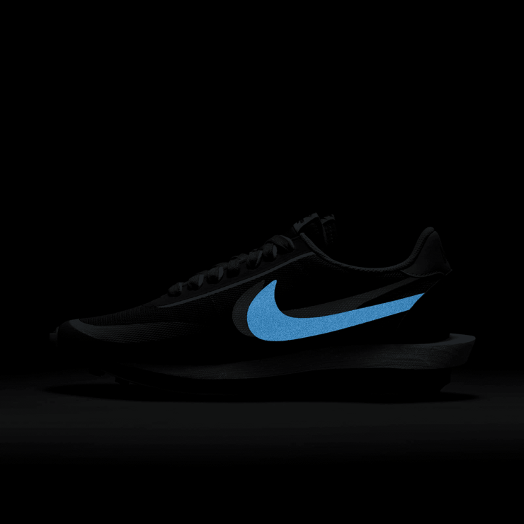 Nike LD Waffle sacai CLOT Cool Grey Angle 7