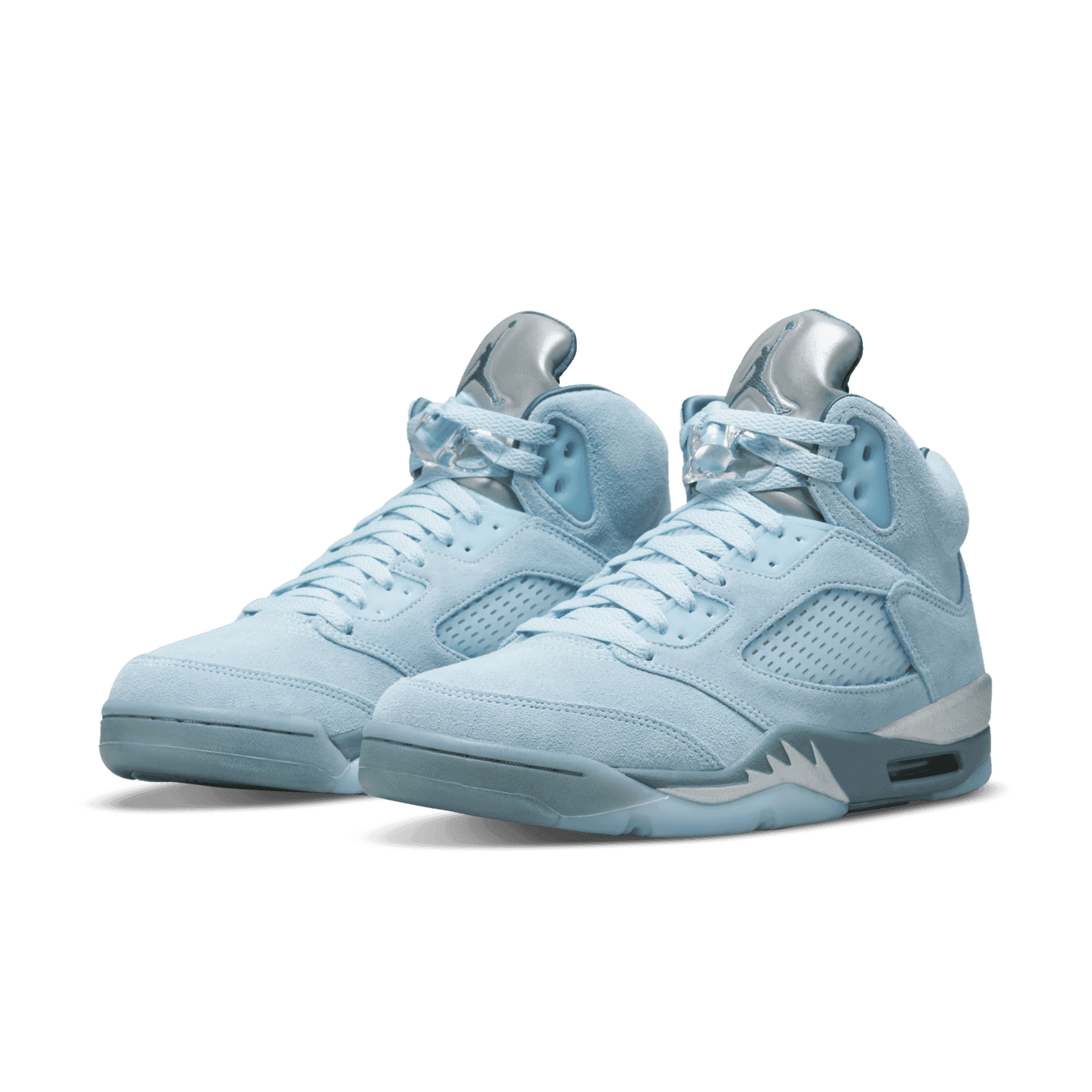 retro 5 blue white silver