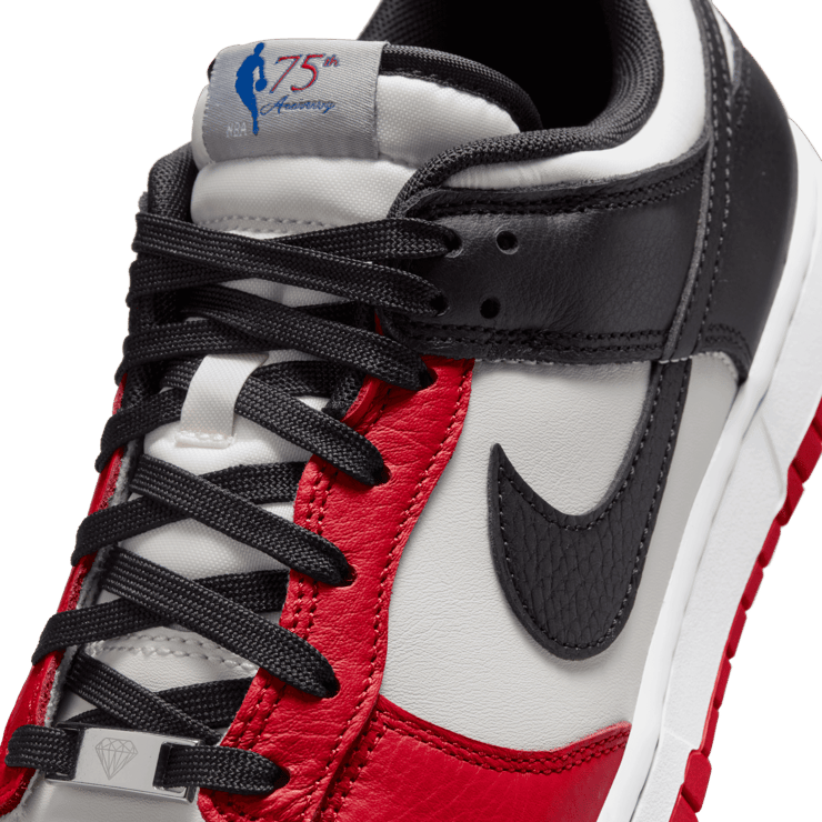 Nike Dunk Low EMB NBA 75th Anniversary Chicago Angle 6