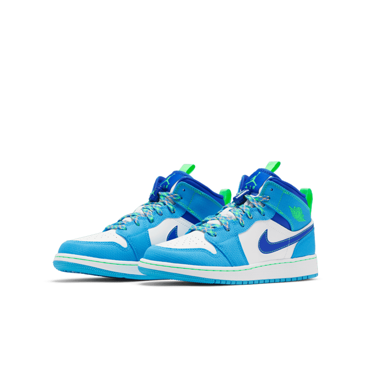 Jordan 1 Mid Sprite Blue Angle 2