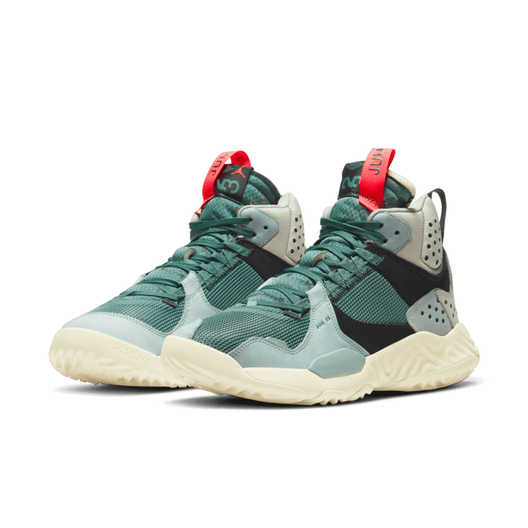 Jordan Delta Mid Shoes in Grey Angle 2