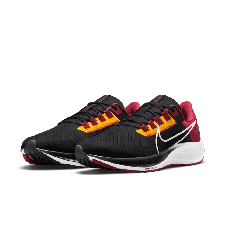 Nike College Air Zoom Pegasus 38 (USC) Running Shoes Angle 2