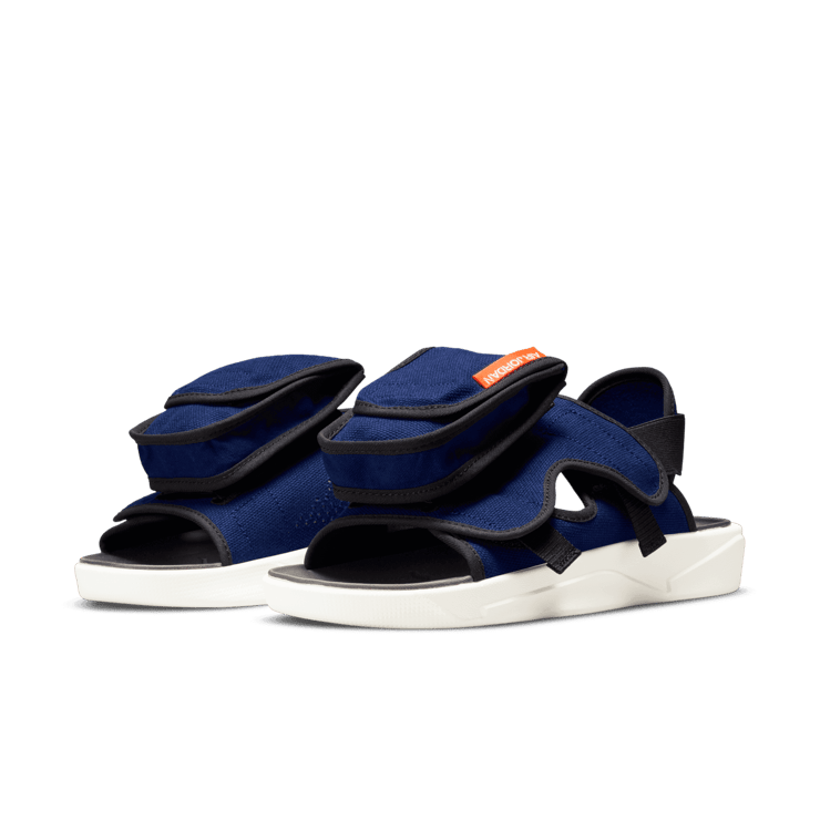 Jordan LS Slides in Blue Angle 2