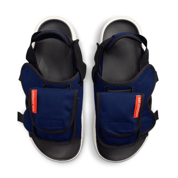 Jordan LS Slides in Blue Angle 1