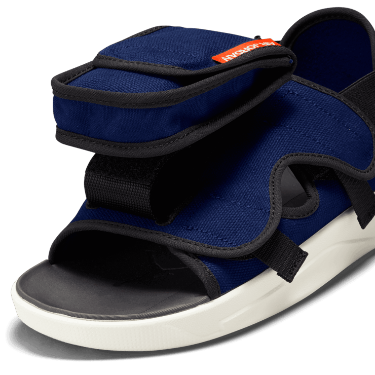 Jordan LS Slides in Blue Angle 7