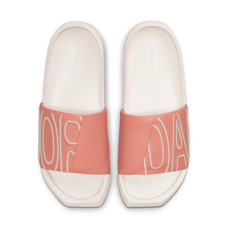 Jordan NOLA Slides in Orange Angle 2