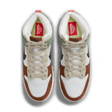Nike Dunk High Toasty White Brown Green (W) Angle 1