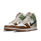 Nike Dunk High Toasty White Brown Green (W) Angle 2