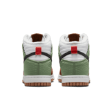 Nike Dunk High Toasty White Brown Green (W) Angle 3