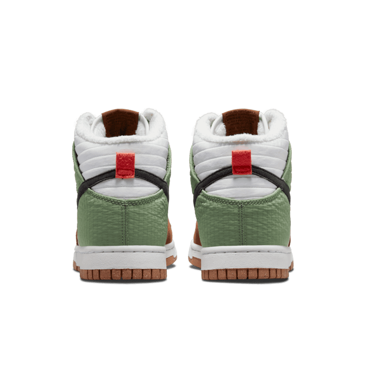 Nike Dunk High Toasty White Brown Green (W) Angle 3