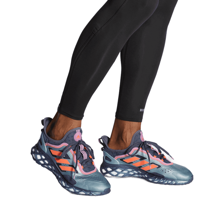 adidas Web BOOST Running Shoes Magic Grey Met Angle 0