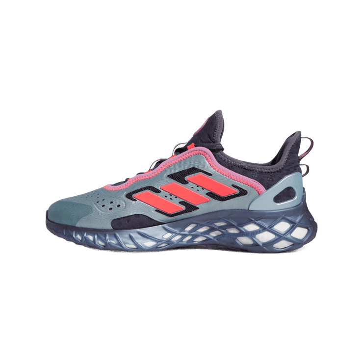 adidas Web BOOST Running Shoes Magic Grey Met Angle 5