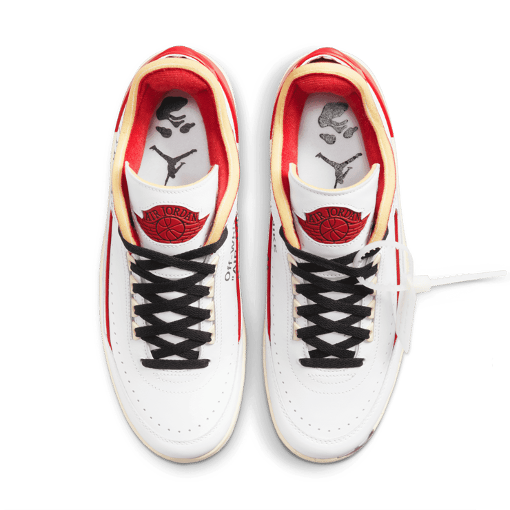 Air Jordan 2 Retro Low SP Off-White White Red Angle 1