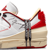 Air Jordan 2 Retro Low SP Off-White White Red Angle 10