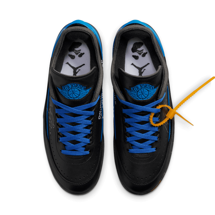 Air Jordan 2 Retro Low SP Off-White Black Blue Angle 1