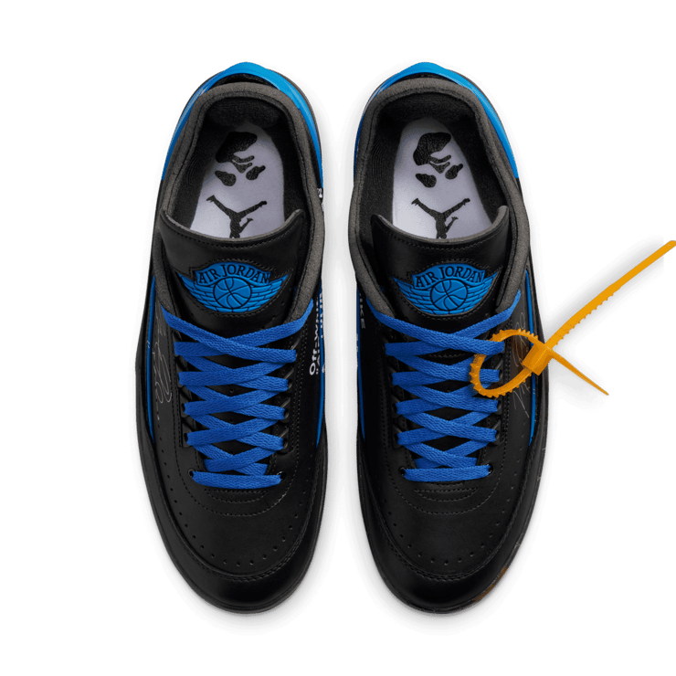 Jordan 2 Retro Low SP Off-White Black Blue Angle 1