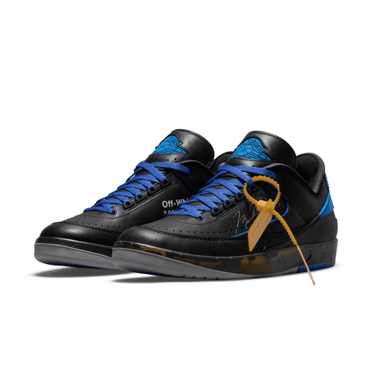 Jordan 2 Retro Low SP Off-White Black Blue Angle 2