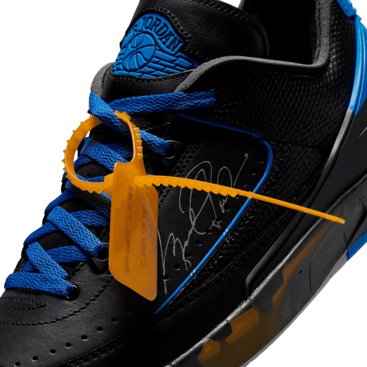 Air Jordan 2 Retro Low SP Off-White Black Blue Angle 6
