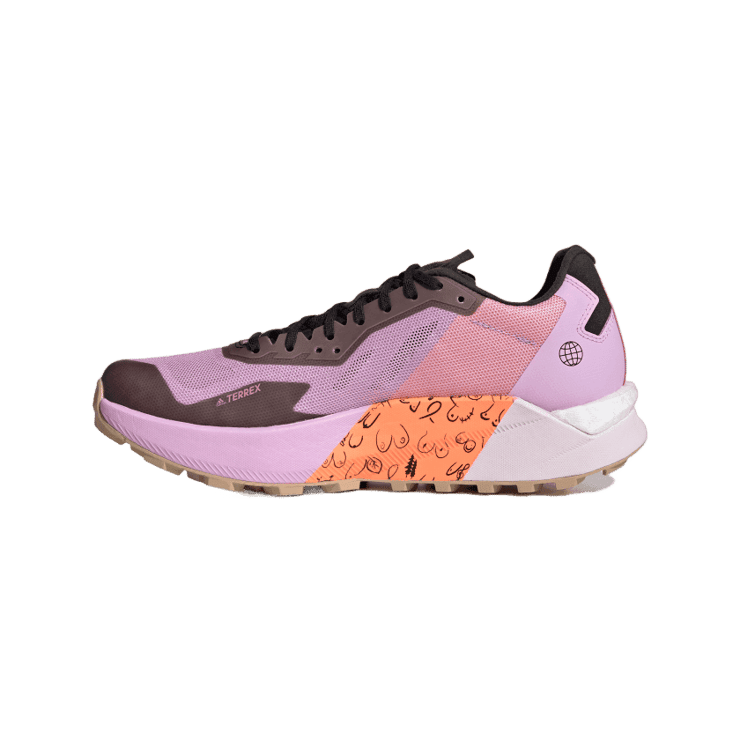 adidas TERREX AGRAVIC ULTRA BCA TRAIL RUNNING SHOES Bliss Lilac Angle 4