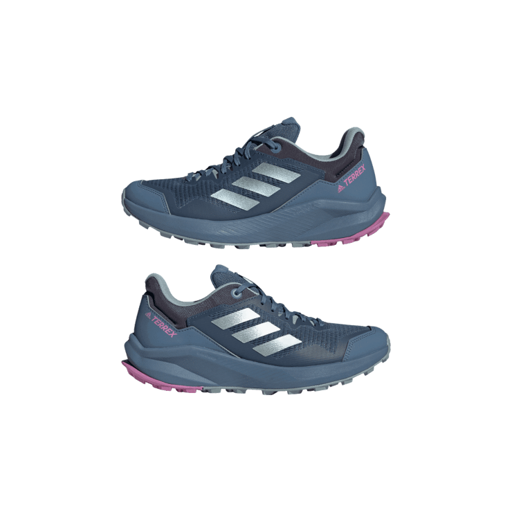 adidas Terrex Trailrider Trail Running Shoes Wonder Steel Angle 6