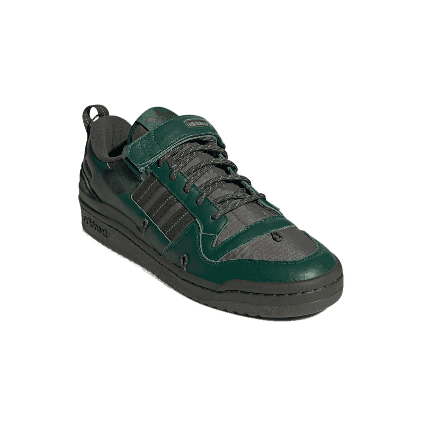 adidas Forum 84 Camp Low Shoes Dark Green 3.5 Mens Angle 3