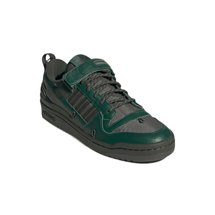 adidas Forum 84 Camp Low Shoes Dark Green 3.5 Mens Angle 3