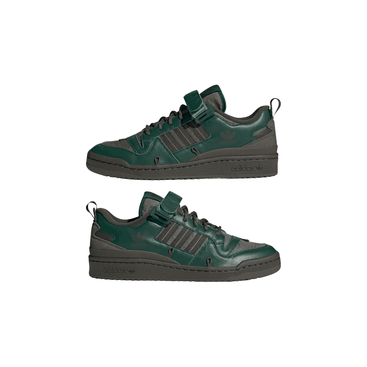 adidas Forum 84 Camp Low Shoes Dark Green 3.5 Mens Angle 6