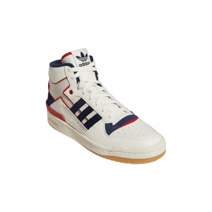 adidas Forum Exhibit Mid Shoes Off White Angle 2