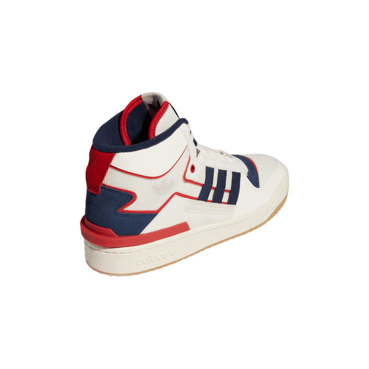 adidas Forum Exhibit Mid Shoes Off White Angle 3