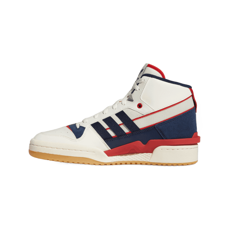 adidas Forum Exhibit Mid Shoes Off White Angle 4