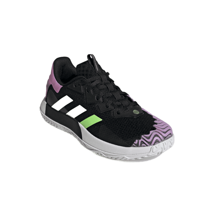 adidas SoleMatch Control Tennis Shoes Core Black Angle 3