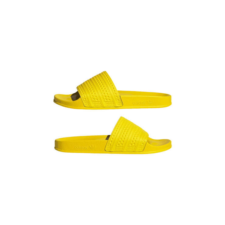 adidas Adilette Slides Impact Yellow Angle 5