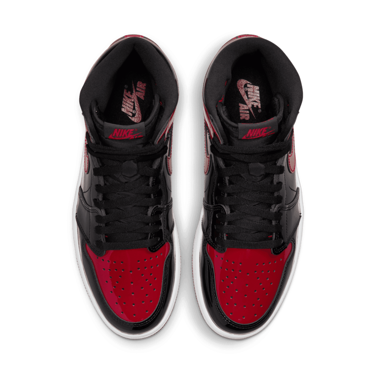 Air Jordan 1 High Patent Bred Angle 1