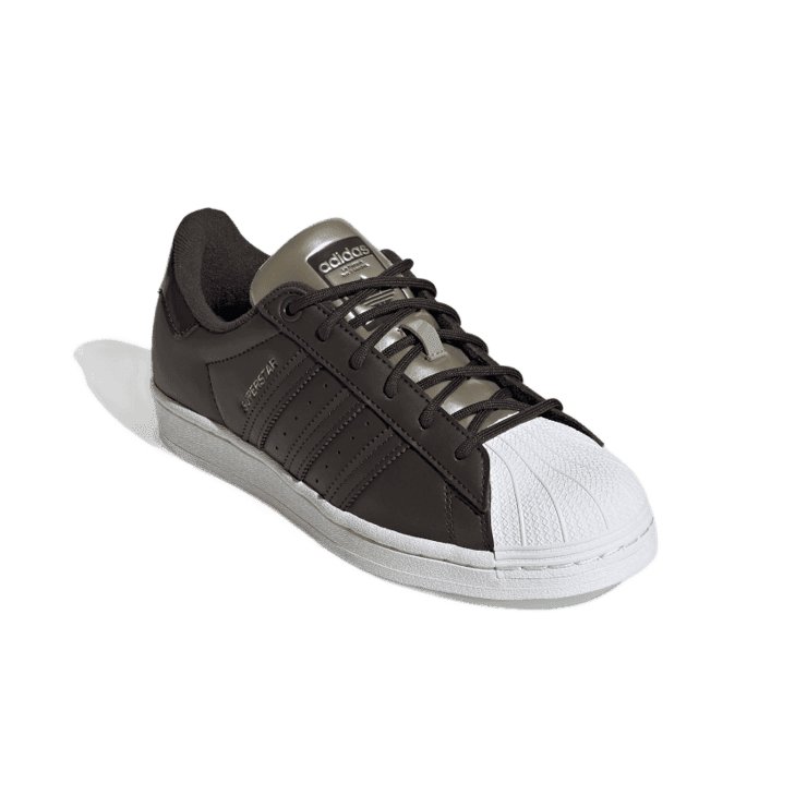 adidas Superstar Shoes Night Brown Angle 3