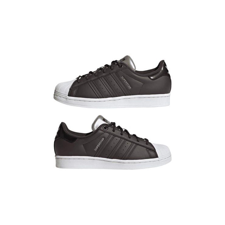 adidas Superstar Shoes Night Brown Angle 6