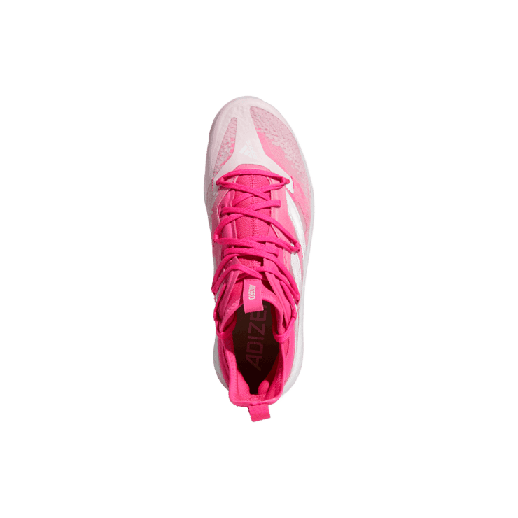 adidas Adizero Afterburner NWV Turf Shoes Team Shock Pink Angle 0