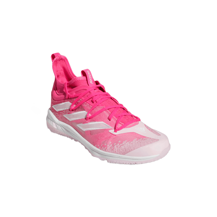 adidas Adizero Afterburner NWV Turf Shoes Team Shock Pink Angle 2